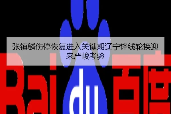 张镇麟伤停恢复进入关键期辽宁锋线轮换迎来严峻考验
